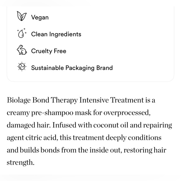 $5❤️‍🔥 LAST 1! Biolage Bond Therapy Intensive Treatment 💦 NEW Mask - Picture 6 of 7